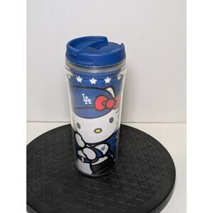2014 Hello Kitty x Los Angeles LA Dodgers Travel Tumbler Mug MLB Baseball 16 oz